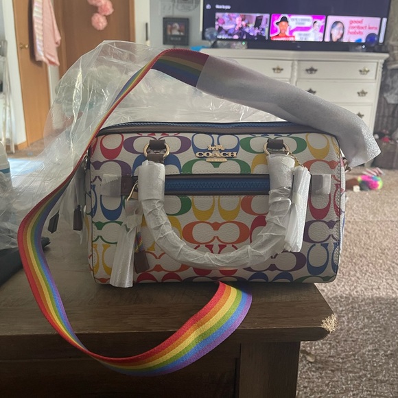 Rainbow Signature Coach Rowan Bag/Purse - Picture 5 of 5